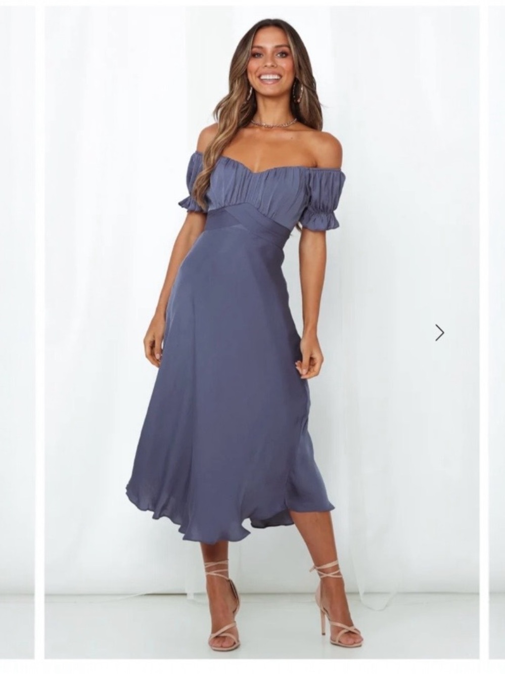 Hello Molly NWT Blue Midi Dress